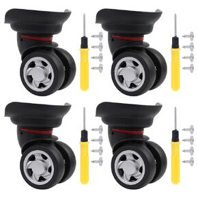 4pcs Universal Debivel Wheel Wheel (4L) 115W Series W055 Replace Wheel Black