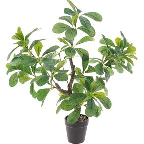 21 Inch Artificial Lemon Tree Potted Plants Fake Lemons Citrus Tree with Black Pot Faux Greenery Plants Home Decor for Indoor Office Bedroom Table Desk
