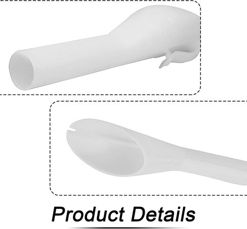1 PC Car Fuel Filler Funnel, 6.9" x 0.8" x 1.7" Plastic Rust-Proof Fuel Tank Filler Funnel Tube, Replacement OEM No. 8U5A-17B068-EB 1782177 1833948 2050651, Compatible with Ford (White) in Saudi Arabia
