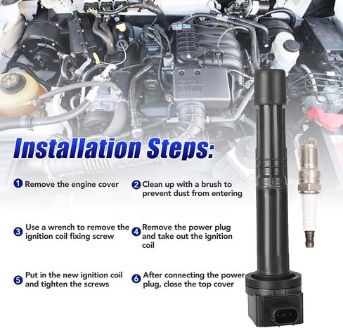 Set of 4 Ignition Coil Pack and Spark Plugs Fits for 2.4 L4 Honda Accord CRV Crosstour Civic SI Acura ILX 2008 2009 2010 2011 2012 2013 2014 Replaces UF602 in Saudi Arabia