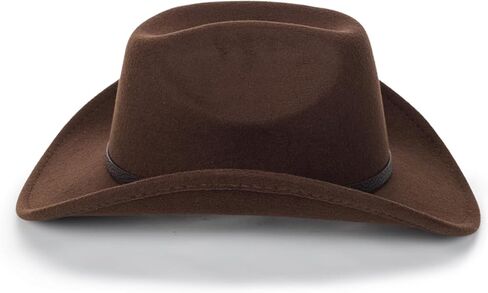Western Felt Cowboy Cowgirl Hat - Wide Brim Panama Jazz Fedora Hat with Floral Engraved Buckle Belt Decoration 22.4" to 22.8" Black in Kuwait