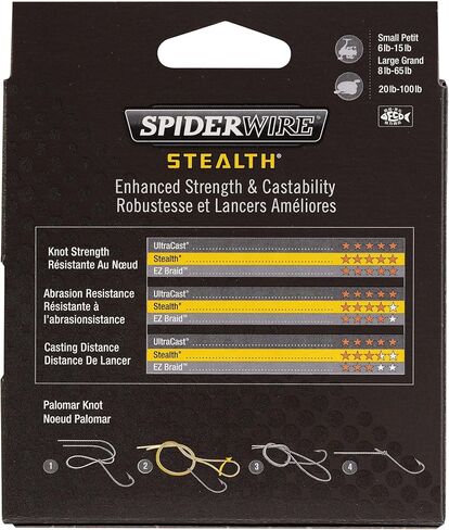 SpiderWire Stealth® Superline, Blue Camo, 15lb | 6.8kg, 125yd | 114m Braided Fishing Line, Suitable for Saltwater and Freshwater Environments in Saudi Arabia