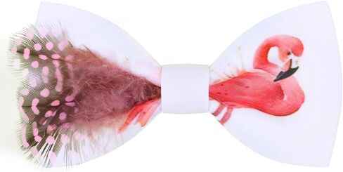 Men's Handmade Feather Bow Tie Satin Silk Pre-tied Solid Bow Ties for Men with Gift Box in Saudi Arabia