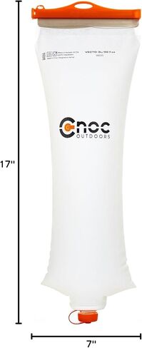 Vecto Water Collection and Filtration Bag (2L, 3L) - 28mm Neck Compatible with Popular Filters - Wide Opening for Easy Water Collection - Lightweight, Compact, Durable Tethered Cap and Slider in Saudi Arabia