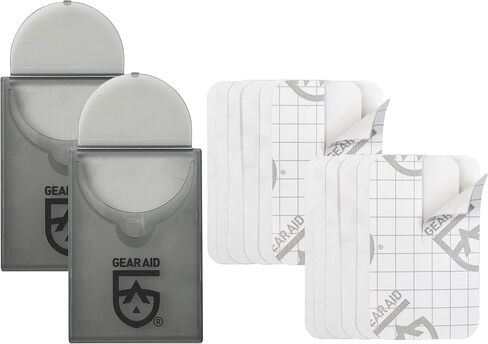 GEAR AID Tenacious Tape Mini Patches to Repair Jackets, Tents and Rain Gear, Black, 1.5"x2.5" in Saudi Arabia