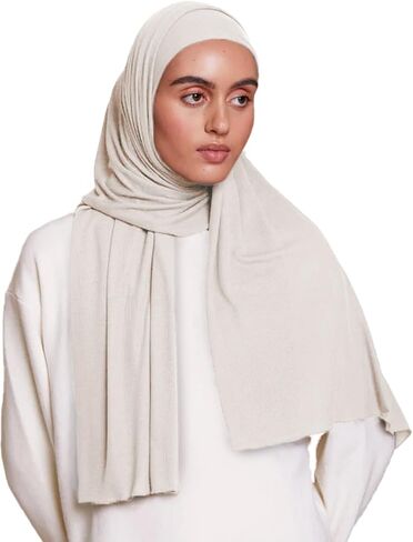 VOILE CHIC Ribbed Jersey Hijab Scarf for Women - Head Scarf for Women in Kuwait