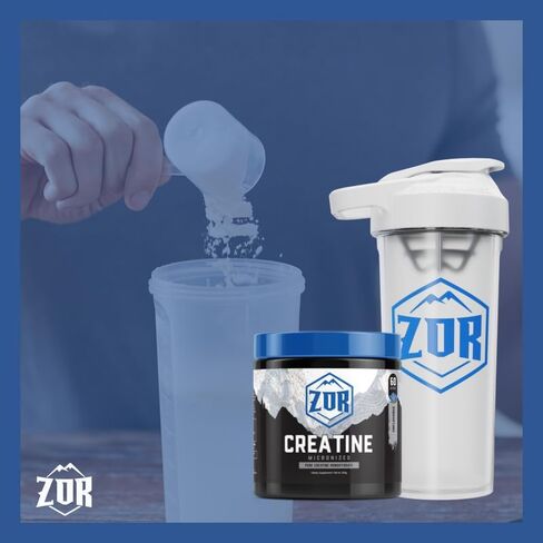 ZOR Micronized Creatine 5000 mg-يدعم أداء التدريب ، ويعزز التدريبات عالية الكثافة ، ويعزز القوة والقوة ، ونمو العضلات ، والانتعاش بعد التمرين-خالية من الغلوتين ، خالية من السكر ، غير المعدلة وراثيا in Saudi Arabia