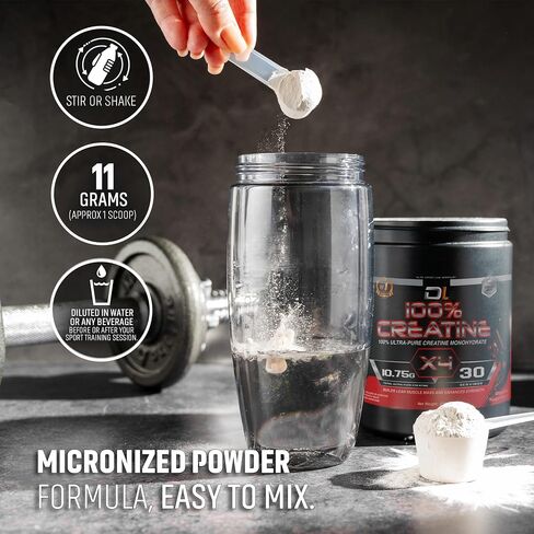 Ultra-Pure Creatine Monohydrate Powder | 100% Micronized Creatine | Build Lean Muscle Mass, Boost Performance, Endurance & Supports Muscle Recovery | No Sugar | 30 Servings (300g, Chocolate) in Saudi Arabia