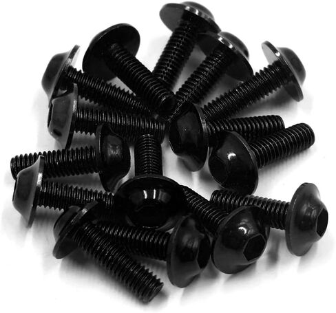 uxcell 15PCS M6 X 20mm Red Hexagon License Plates Fairing Bolts Screws for Motorcycle in Saudi Arabia