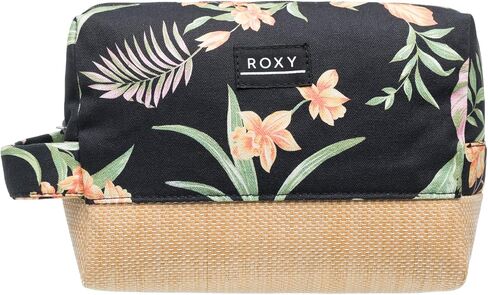 Roxy Women's Small Storage Case | Organizer | Travel | Portable | Makeup Bag | Accessories, Misty Jetties-Anthracite Island Escape, One Size in Saudi Arabia