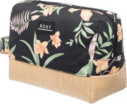 Roxy Women's Small Storage Case | Organizer | Travel | Portable | Makeup Bag | Accessories, Misty Jetties-Anthracite Island Escape, One Size in Saudi Arabia