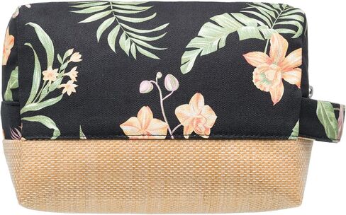 Roxy Women's Small Storage Case | Organizer | Travel | Portable | Makeup Bag | Accessories, Misty Jetties-Anthracite Island Escape, One Size in Saudi Arabia