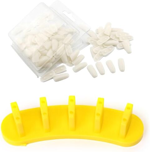 KADS 1set Dismountable Practice Removable Nail Training Holder + 100pcs Practice Nail Tips Salon Manicure Nail Art Beauty Tools in Saudi Arabia