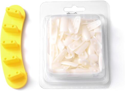 KADS 1set Dismountable Practice Removable Nail Training Holder + 100pcs Practice Nail Tips Salon Manicure Nail Art Beauty Tools in Saudi Arabia