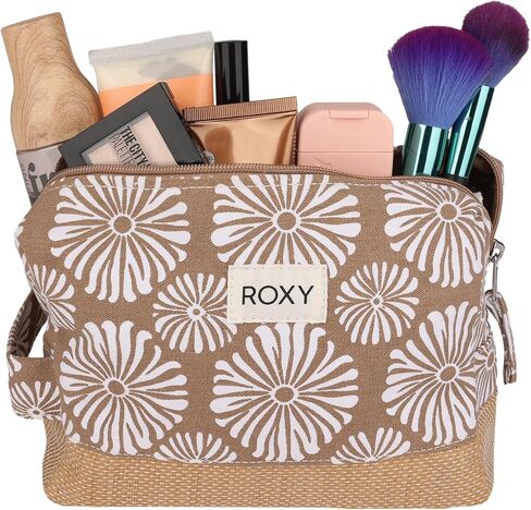 Roxy Women's Small Storage Case | Organizer | Travel | Portable | Makeup Bag | Accessories, Misty Jetties-Anthracite Island Escape, One Size in Saudi Arabia