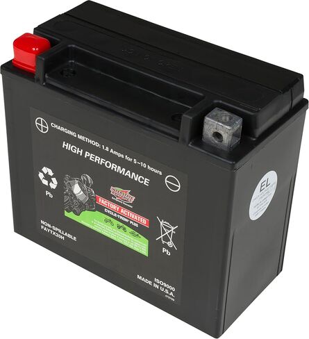 Interstate Batteries YTZ12S Factory Activated 12V 11Ah 190CCA Powersports Battery SLA AGM Rechargeable Replacement Battery for Motorcycles, Scooters, Lawn and Garden (FAITZ12S) in Saudi Arabia
