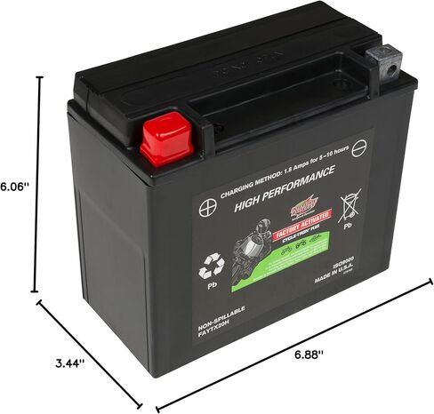 Interstate Batteries YTZ12S Factory Activated 12V 11Ah 190CCA Powersports Battery SLA AGM Rechargeable Replacement Battery for Motorcycles, Scooters, Lawn and Garden (FAITZ12S) in Saudi Arabia