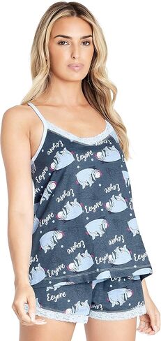 Disney Stitch Womens Pajamas Vest PJs للنساء مجموعات S-XL غرزة هدايا in Saudi Arabia