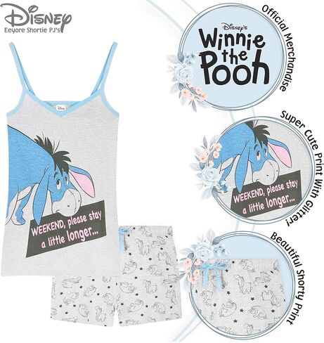 Disney Stitch Womens Pyjamas Vest Short PJs for Women Sets S-XL Stitch Gifts in Saudi Arabia