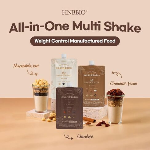 Korean Food All-In-One Multi Shake Cinnamon Pecan(50g*7 Packs) Dietary Fiber, Essential Amino Acids, Vitamins, 7-Day Convenient Individual Packs (12.35 oz) in Saudi Arabia