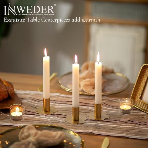 Candlestick Holders Taper Candle Holders: 2Pcs Gold Candlestick Holder Table Brass Candlestick Holders Candle Sticks Holder Decor Home Flower Candle Holder Wedding Cute Small Candle Holders in Saudi Arabia