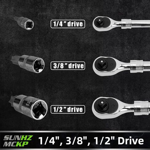 SUNHZMCKP 60-Piece Master Torx Bit Socket and External Torx Socket Set, S2 Alloy steel，E4-E24, T6-T70,TT6-TT70,TP8-TP60,The best auto repair tool in Saudi Arabia
