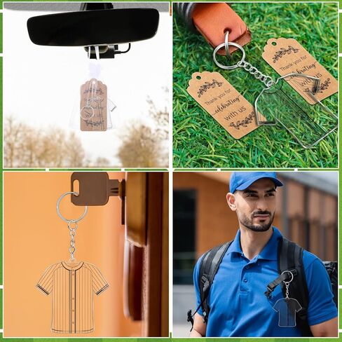 30 Set Baseball Keychain Jersey Baseball Keychains with Cards and Organza Bags, Sports Club Team Favors Party Reward Gifts for Boys Girls Men Women Player Fan in Kuwait