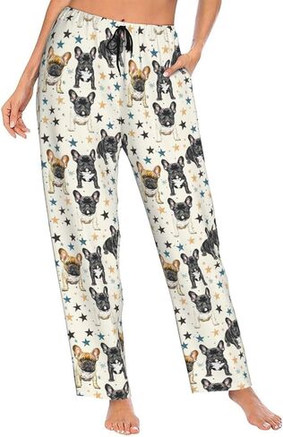 Women Comfy Pajama Pants Stretch Sleepwear Lounge Pants With Pockets & Drawstring in Saudi Arabia
