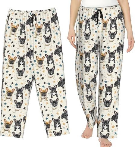 Women Comfy Pajama Pants Stretch Sleepwear Lounge Pants With Pockets & Drawstring in Saudi Arabia