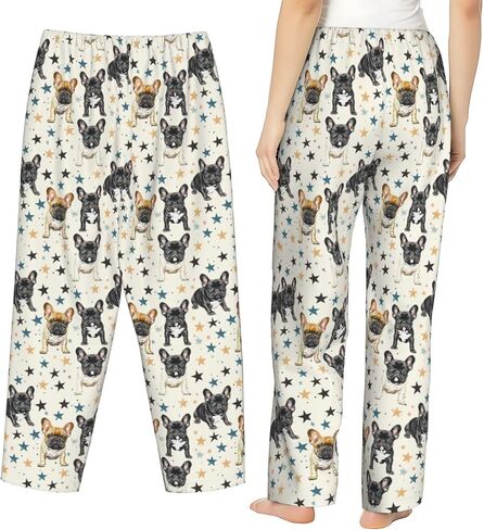 Women Comfy Pajama Pants Stretch Sleepwear Lounge Pants With Pockets & Drawstring in Saudi Arabia