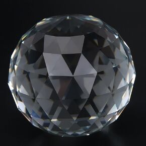 1pc Clear Prisms Ball Crystal Prisms Glass Ball for Home Hotel Photography Decor Sun Catcher 80mm/3.15in