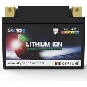 بطارية HJ12-FPZ Lithium Motorcycle LifePo4 ، 12V 2.3AH 170A ، Honda CRF250/CRF450،31500-K95 -AE30-M1 ، جزء أصلي ، موتوكروس ، PowerSports
