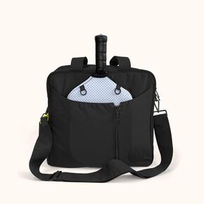 إيماءات NOM NEW 3 في 1 PICKLEBALL حقيبة حمل و Crossbody ، Black