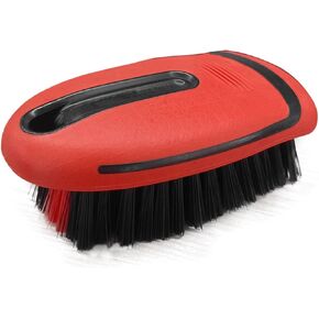 Carpet and Upholstery Cleaning Brush - Stiff Bristle Carpet Scrubber Car Cleaning Brush for Car Interior and Home - Leather Brush Auto Detailing Scrub Brushes for Couch, Floor Mats, Clothes (Grey)