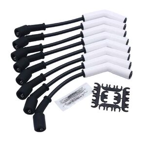 1 Set SHLPDFM Extreme 9000 Spark Plug Wire Set 9070C Compatible with GM Gen 4 LS3/LS4/LS7 Engines 8mm Wires Ceramic b