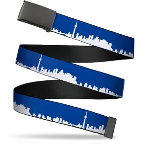 Buckle-Down mens Buckle-down Web Toronto 1.5" Belt, Multicolor, 1.5 Wide - Fits up to 42 Pant Size US