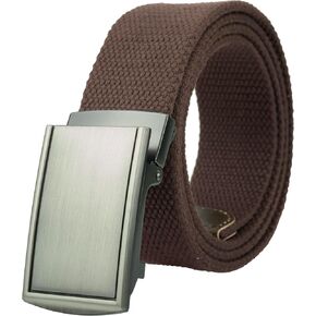 Gelante Canvas Belt, Heavy Duty Cotton Webbing Strap for Work and Casual 2037A