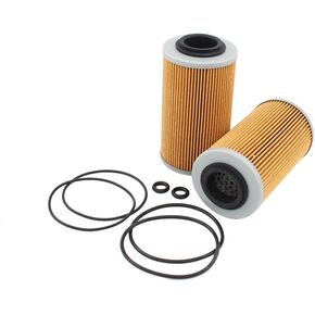Motoku 2-Pack Filter & O-Ring Kit for Sea Doo GTI GTS SE GTR GTX SC RXP RXPX RXTX 130 185 215 255 260 HP 4-TEC MOTOR MOTOR Personal Boat Poit Boat 420956741 420956740