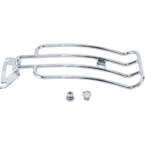 منفرد أمتعة الأمتعة رف Fit Harley Touring Flh/T flht Electra Glide Fltr Road Road King 1997-2024 دراجة نارية الخلفية (Chrome)