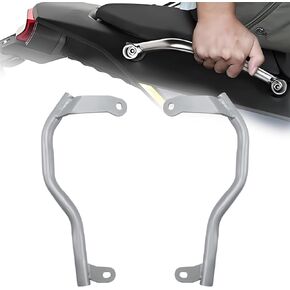 ركاب مسافر للدراجات النارية مقبض خلف رف الذيل الخلفي للاستيلاء على CFMOTO 450MT 450 MT IBEX 450 2023-2025 (أسود)