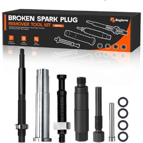 65700 Broken Spark Plug Remover Tool Kit Compatible with Ford 3V Engine