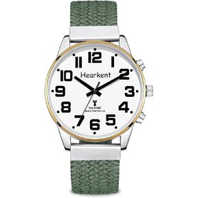 Talking Watch for Visually Impaired and Seniors, Large Numbers, Voice Speak Watch for Blind and Elderly, with Clear American Accent