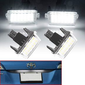 LEESOOT 2 PCS خطأ خالي من XENON أبيض LED لوحة ترخيص ضوء متوافق مع 2012-2016 TOYOTA CAMRY COROLLA YARIS VITZ PIRIS VERSO RACTIS FIELDE