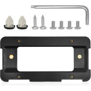 Rear License Plate Holder Bracket Compatible with BMW 51187160607 & 511882380615/51188238061 Plate Base Mount Bracket