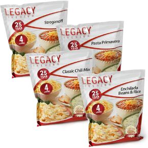 Emergency Preparedness Entree Meal Samples - 16 Large Servings - 4 Lbs - Prepper Freeze Dried Food Storage - Hiking/Backpacking/Camping/Doomsday Survival Supply in Saudi Arabia