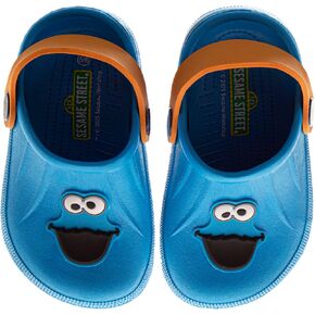 Sesame Street Clog Sandals مع Backstrap-شرائح من أخمص القدمين المغلقة للأطفال والفتيان-Sesame Sandal Slip-on Clogs Resistant (الأحجام: 5-10 طفل صغير / 11-12 طفل صغير)