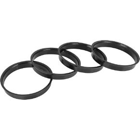 X AUTOHAUX 4pcs Plastic 67.1mm OD to 65.1mm ID Car Hub Centric Rings Wheel Bore Center Spacer Hub Rings Black