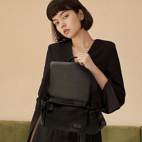 Womens Backpack Purse Anti-theft Fashion Waterproof Lightweight Small Backpack for Women Ladies Travel Nylon 2616-Grey in Kuwait