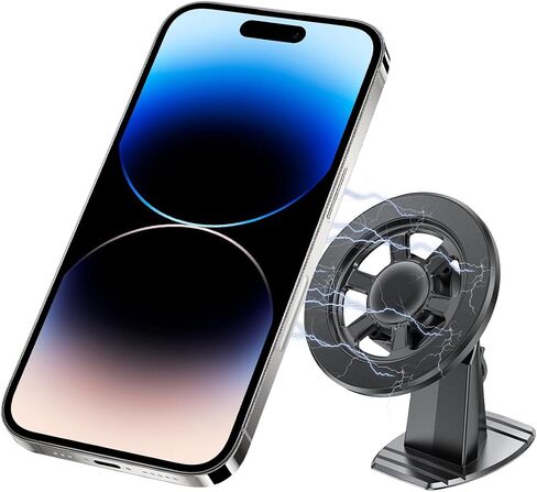 Mandark Car Magnetic Phone Holder, 360° Adjustable Dashboard Automotive Cellphone Mount with Magnet Head, Vehicle Smartphones Stand Accessories, Universal for SUV, Sedan, Truck (Black/Style B) in Saudi Arabia