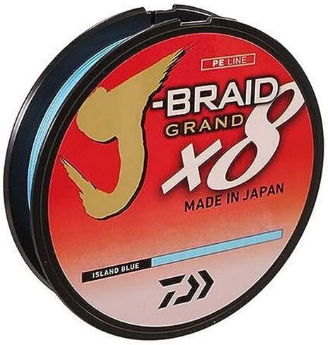 Daiwa JBGD8U15-150GL J-Braid X8 Grand Braided Line, 150 Yards, 15 Lbs Tested, .007" Diameter, Light Gray in Saudi Arabia